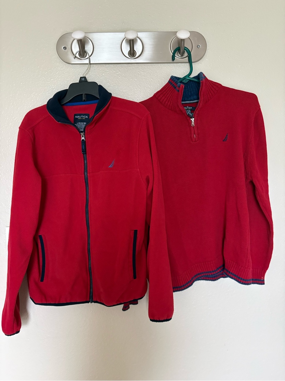 Boys Nautica fleece jacket and sweater